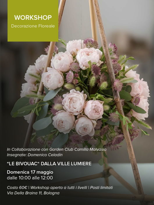 Peonia in Bloom Workshop Decorazione Floreale